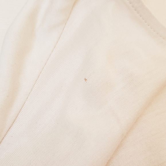 Guess Chain Cold Shoulder Cream Half Sleeve Top M - Picture 6 of 8